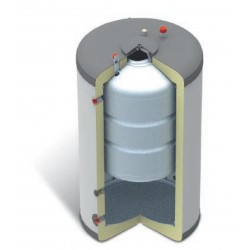 Domusa BT DUO HE 180/60 puffer, és saválló használati melegvíz tartály hőszivattyús rendszerekhez 