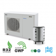 6 kW-os Levegő-Víz hőszivattyús rendszer fűtésre, hűtésre, komplett beüzemeléssel   