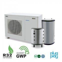 9 kW-os Levegő-Víz hőszivattyús rendszer fűtésre, és vagy hűtésre, használati melegvíz ellátásra komplett beüzemeléssel