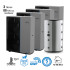88 kW-os 3 fázisú magas hőmérsékletű Levegő-Víz hőszivattyús rendszer fűtés, és vagy hűtésre komplett beüzemeléssel 