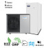 6 kW-os 1 fázisú Levegő-Víz hőszivattyús készülék csomag fűtésre, hűtésre, és használati melegvíz ellátásra, helytakarékos tartállyal, speciális mágneses védelemmel, és fagyvédelmi szeleppel 